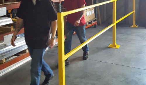 Safety Rail Guard installation