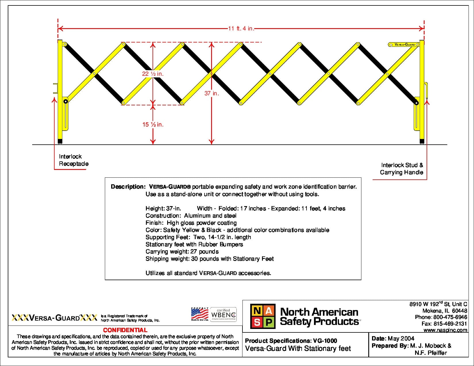 VersaGuard® North American Safety Products VersaGuard Portable